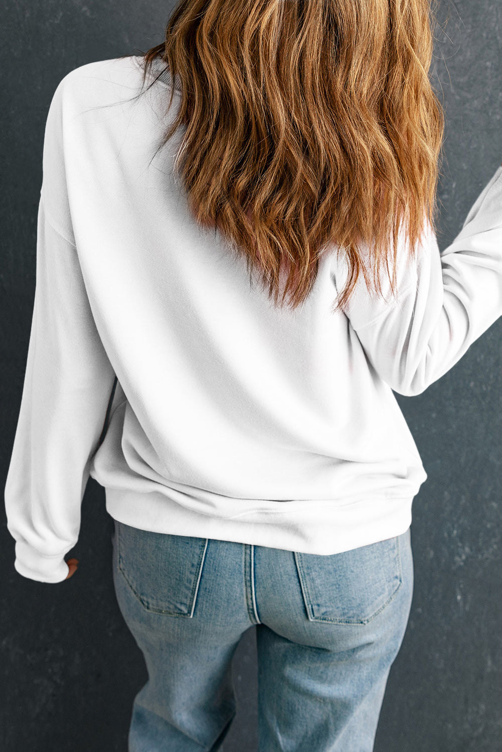Klassisches Sweatshirt mit Rundhalsausschnitt