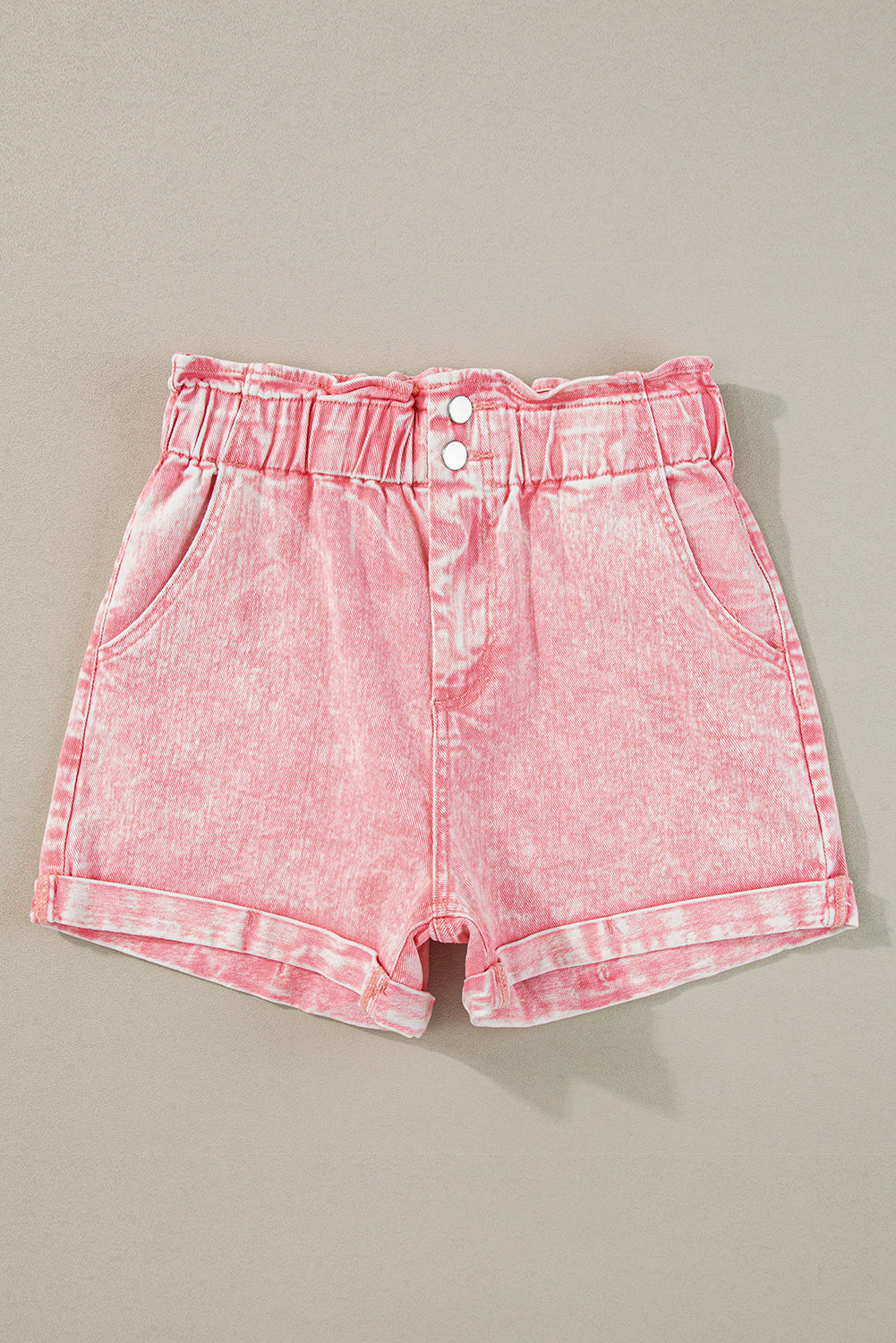 Vintage-Jeansshorts mit hoher Taille