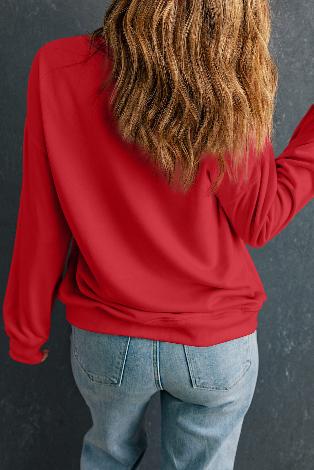 Klassisches Sweatshirt mit Rundhalsausschnitt