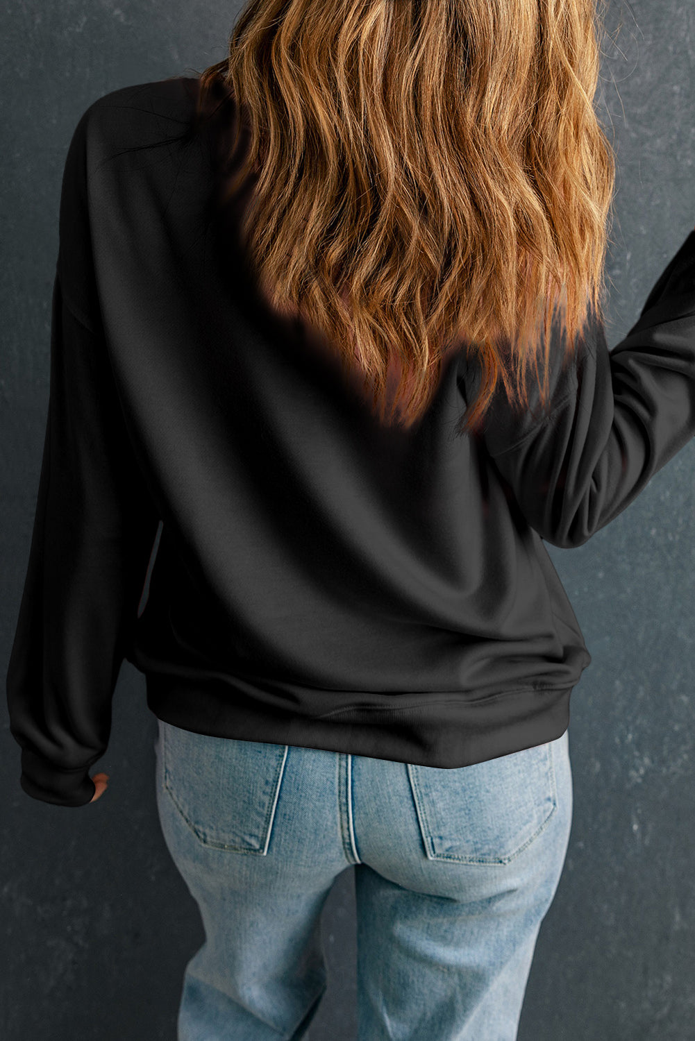 Klassisches Sweatshirt mit Rundhalsausschnitt