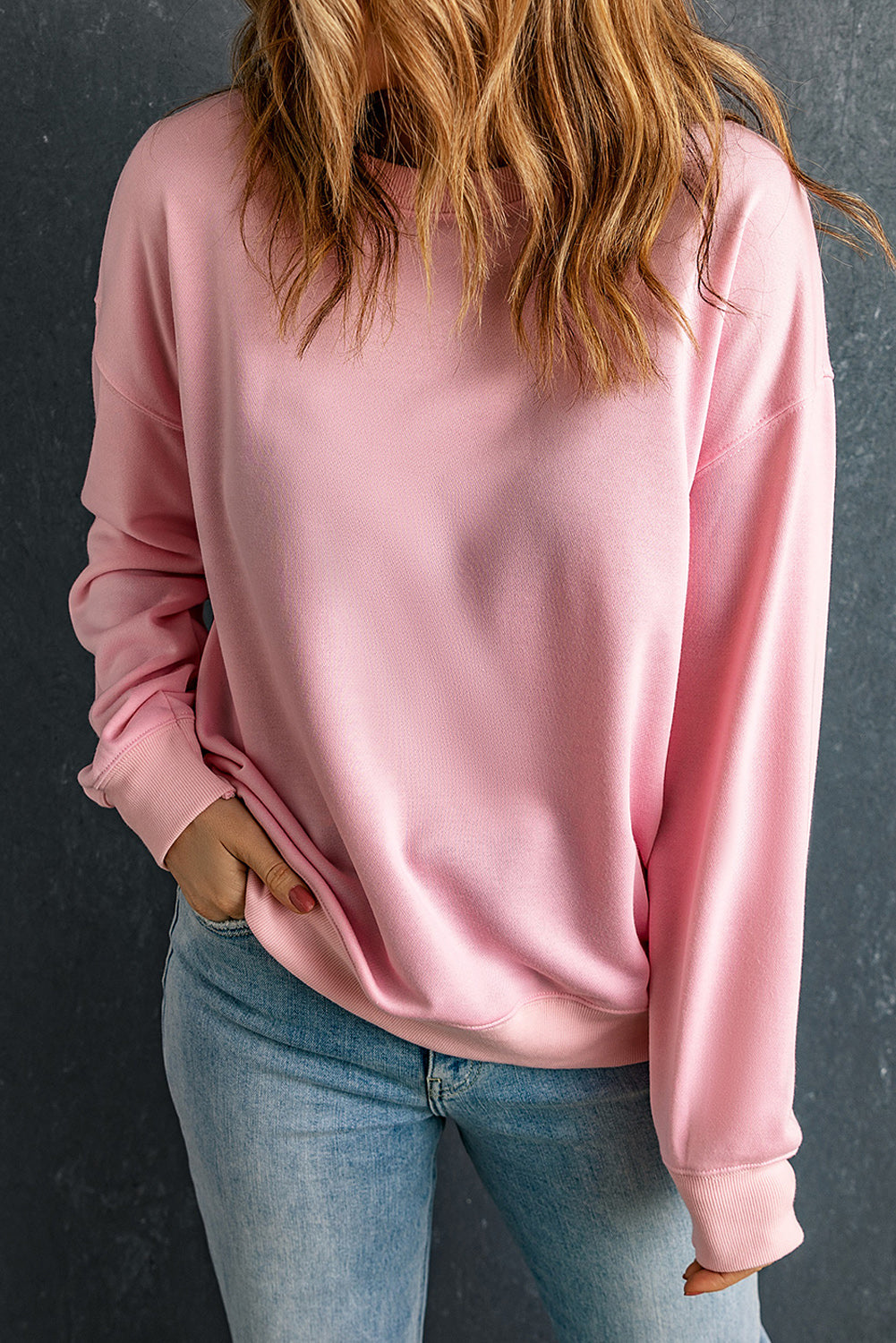 Klassisches Sweatshirt mit Rundhalsausschnitt