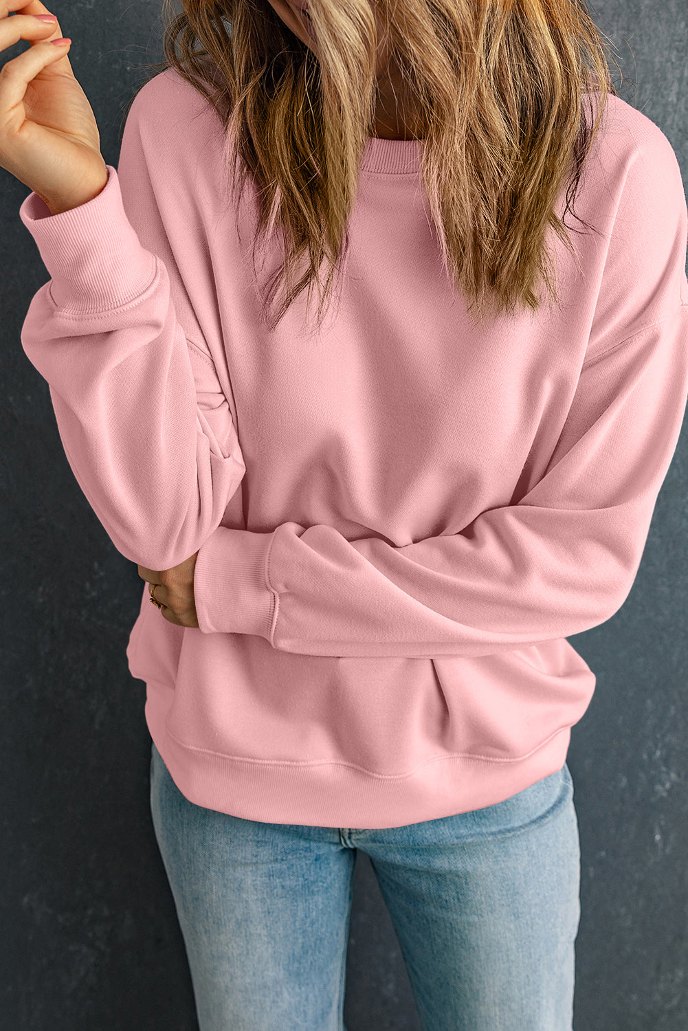 Klassisches Sweatshirt mit Rundhalsausschnitt