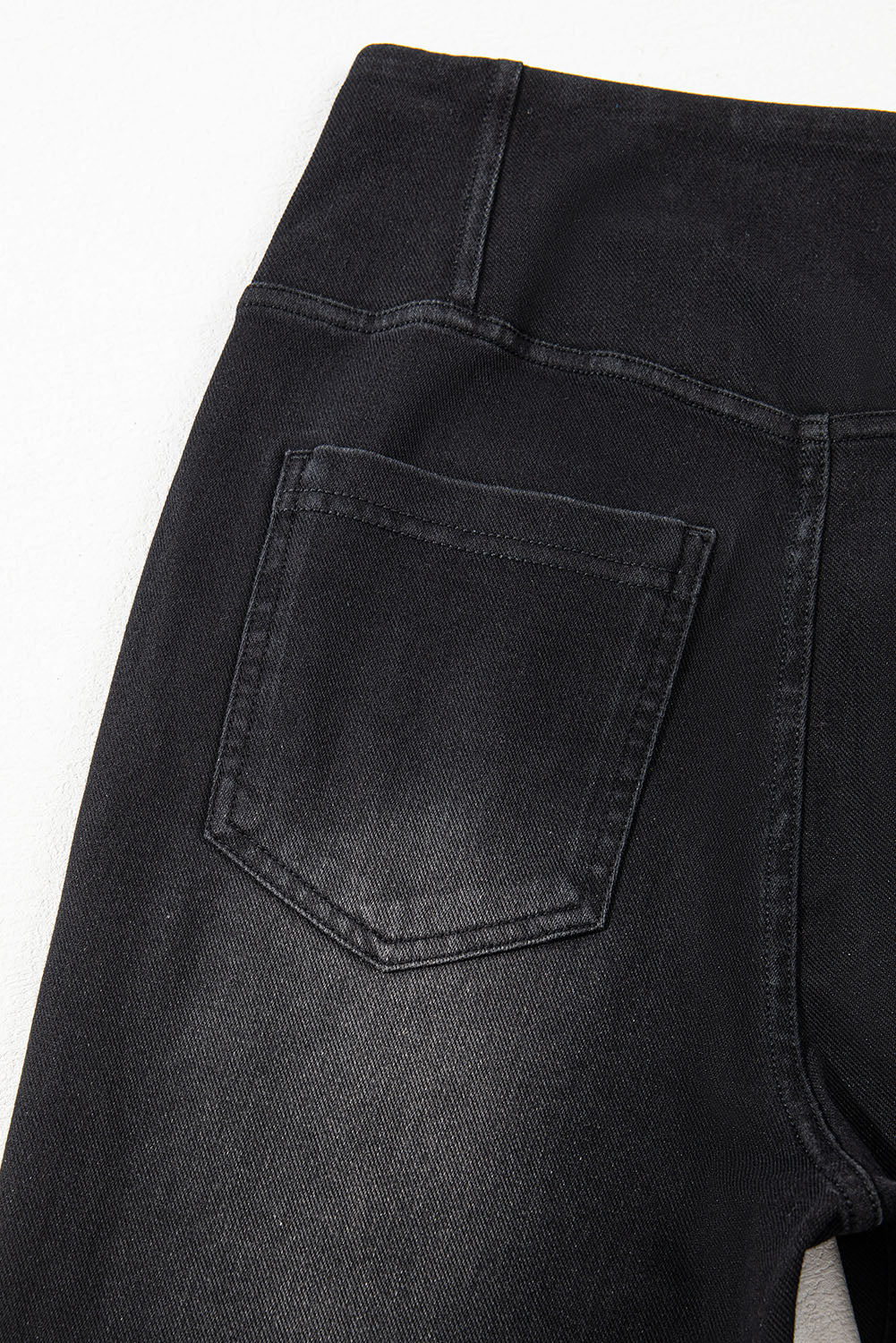 Schwarze Jeggings mit dehnbarer Taille und schmaler Passform