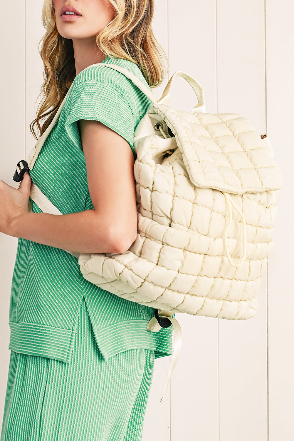 Gesteppter Puffer-Rucksack