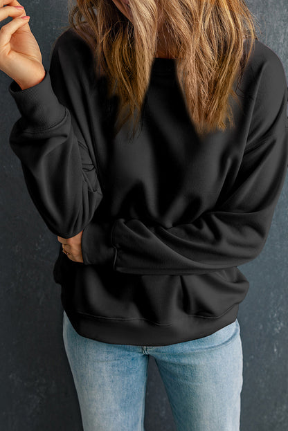 Klassisches Sweatshirt mit Rundhalsausschnitt