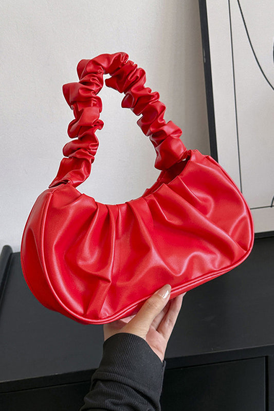 Rote Umhängetasche aus Kunstleder