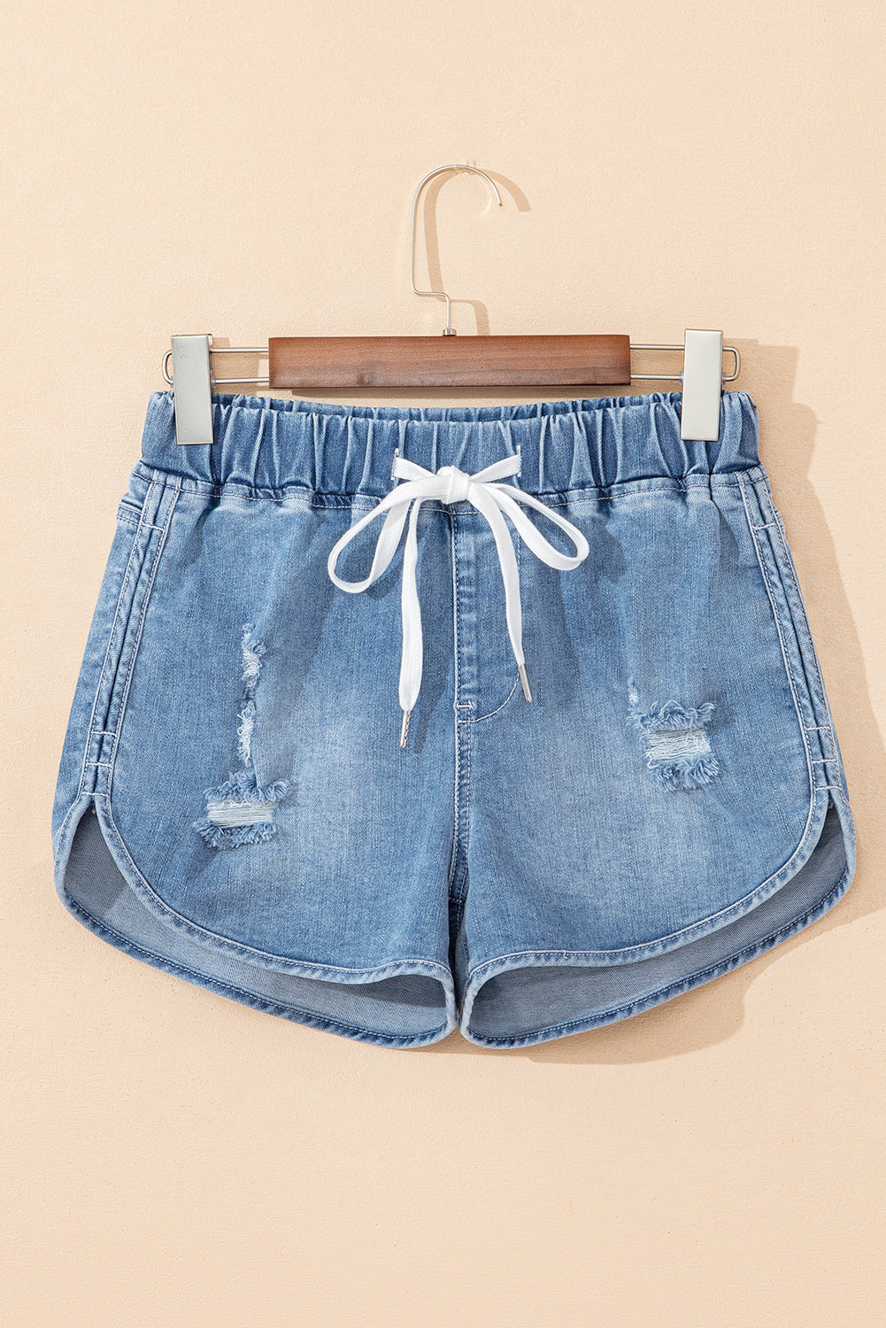 Myosotis Jeansshorts mit hoher Taille