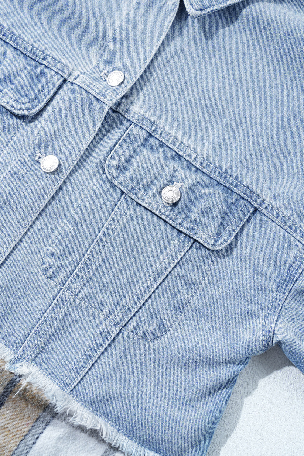 Khaki Oversized Denim Jacket