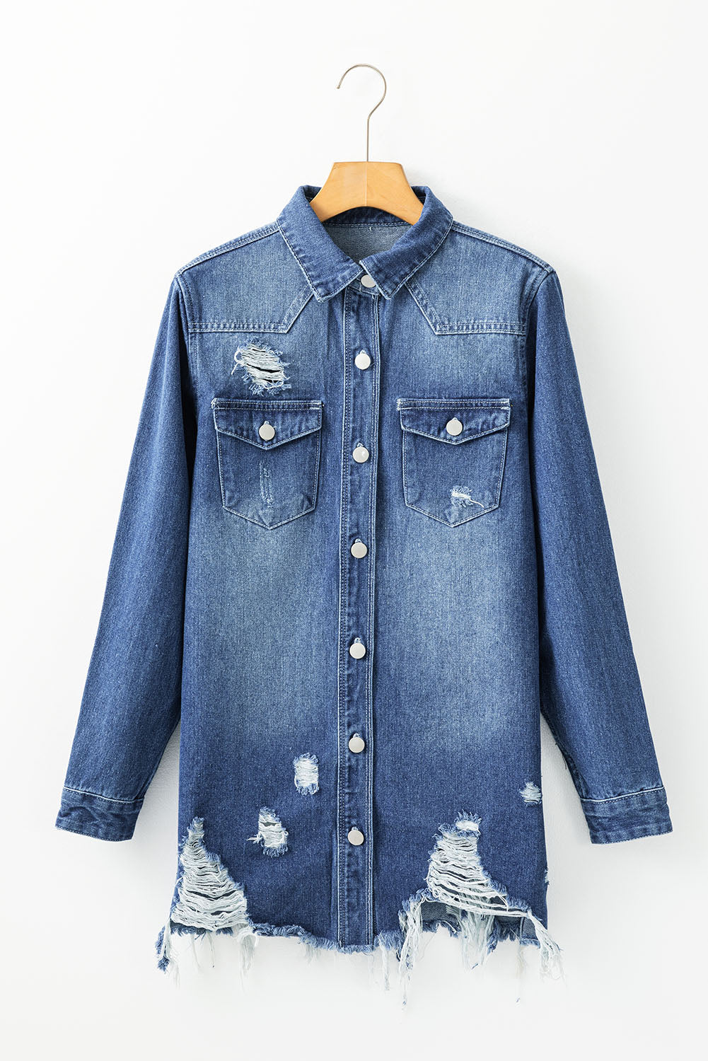 Himmelblaue Jeansjacke