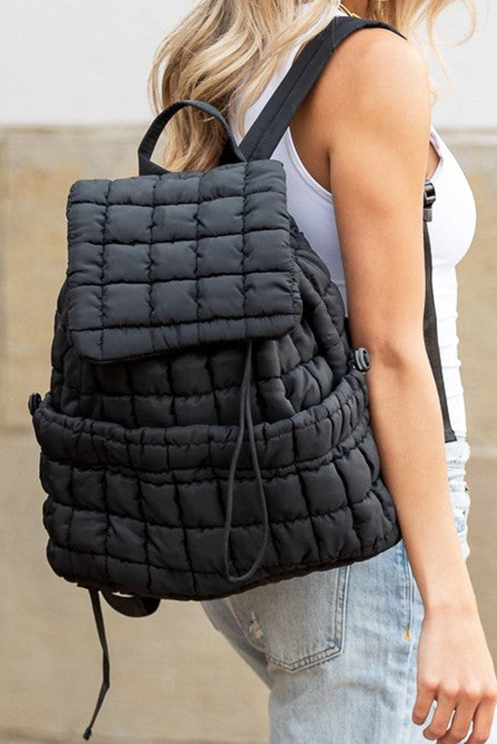 Gesteppter Puffer-Rucksack