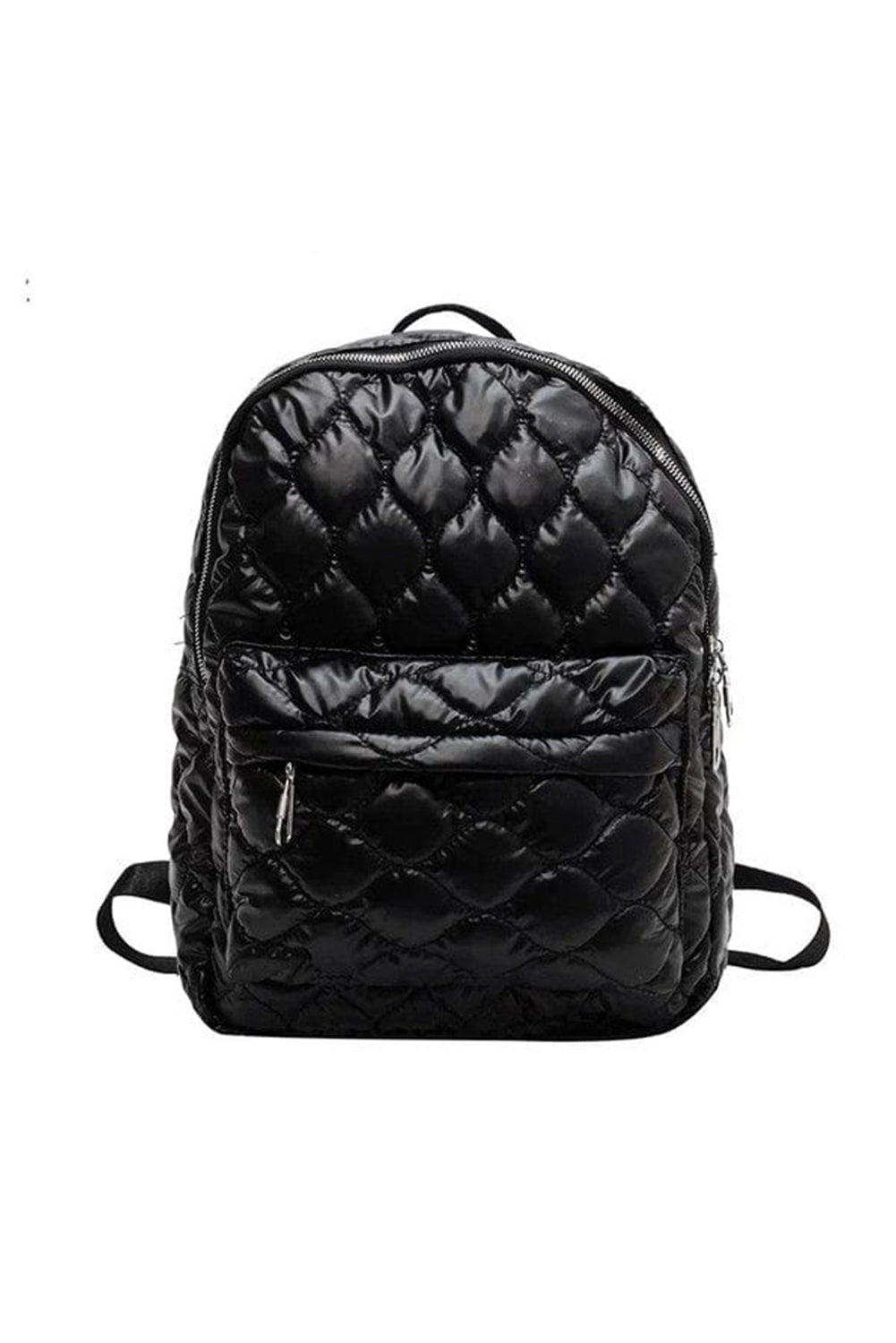 Schwarzer gesteppter Rucksack