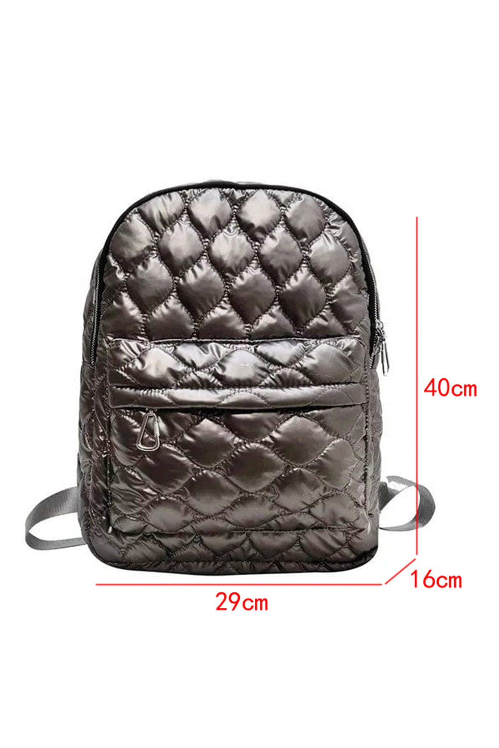 Schwarzer gesteppter Rucksack