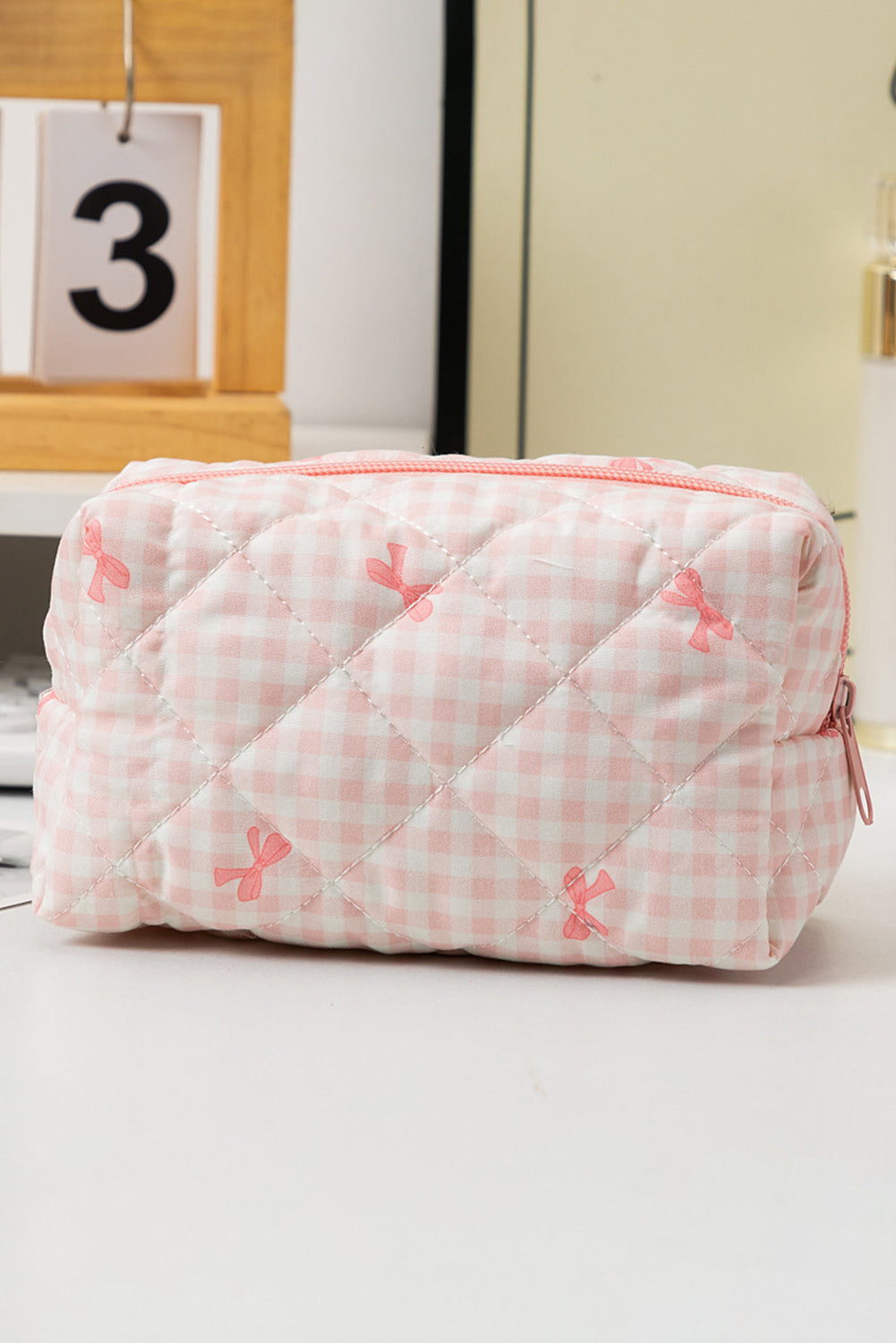 Kosmetiktasche mit Schleife