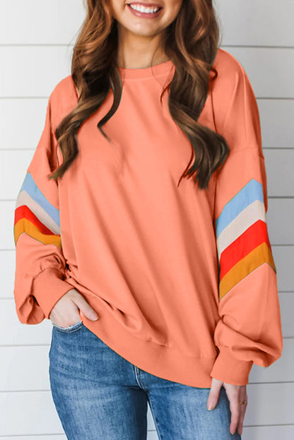 Sweatshirt mit Regenbogenstreifen