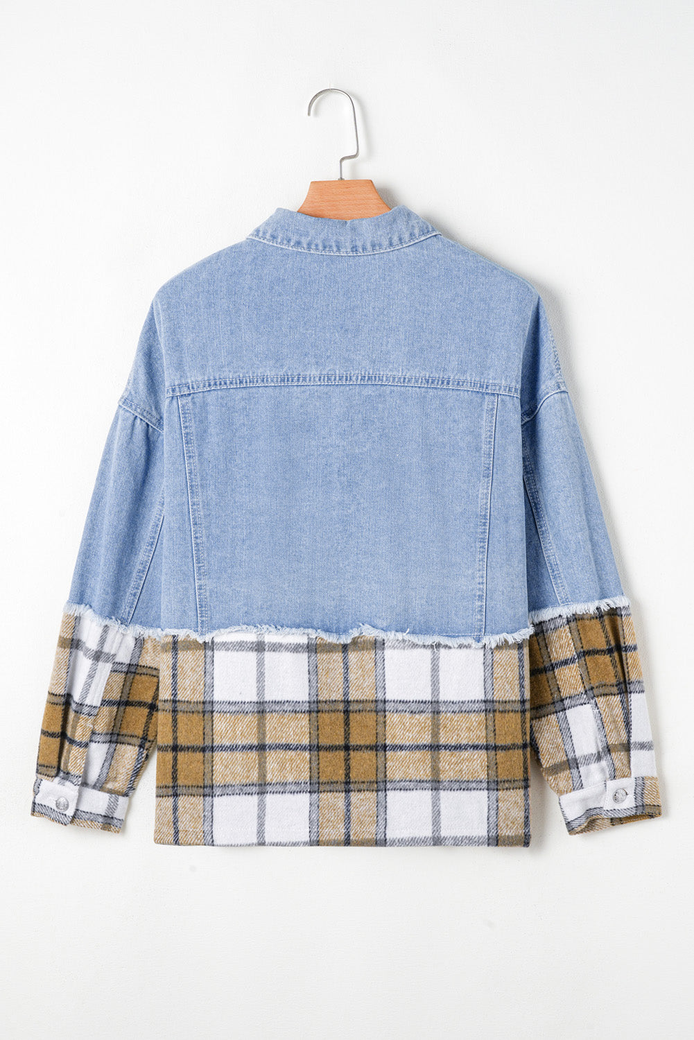 Khaki Oversized Denim Jacket