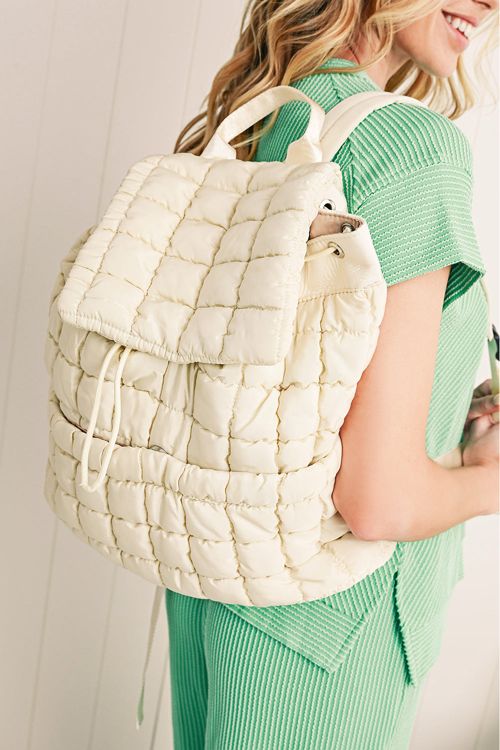 Gesteppter Puffer-Rucksack