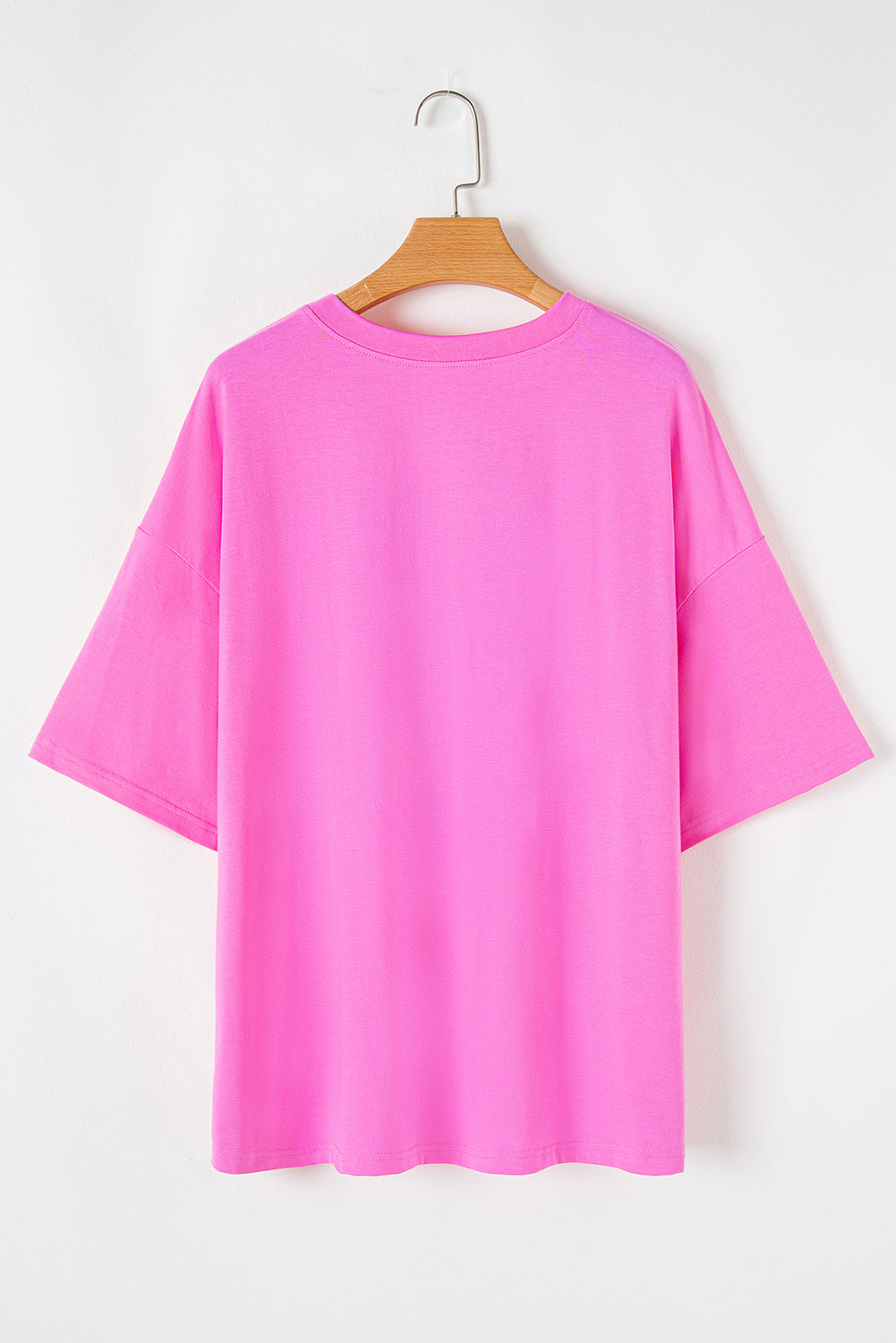 Rosa T-Shirt mit MAMA-Buchstabendruck und Grafik in Übergröße