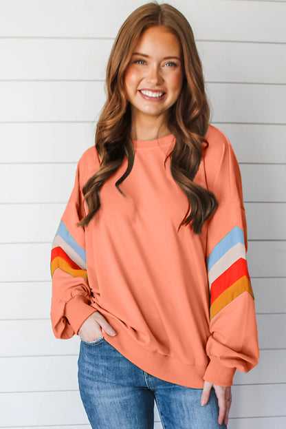 Sweatshirt mit Regenbogenstreifen