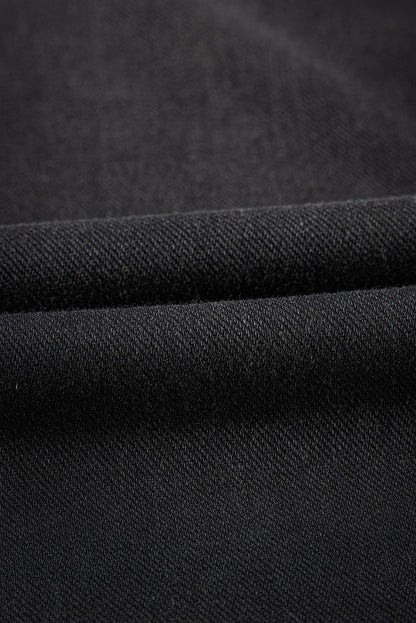 Schwarze Jeggings mit dehnbarer Taille und schmaler Passform
