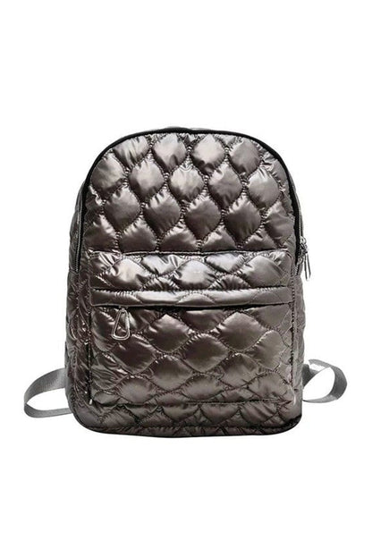 Schwarzer gesteppter Rucksack